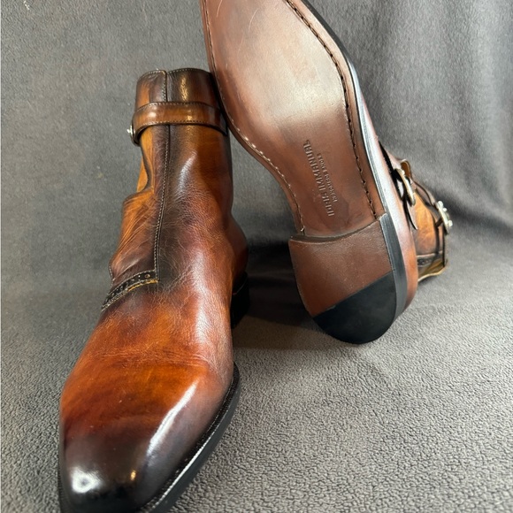 Handmade double monk boots - Picture 4 of 6